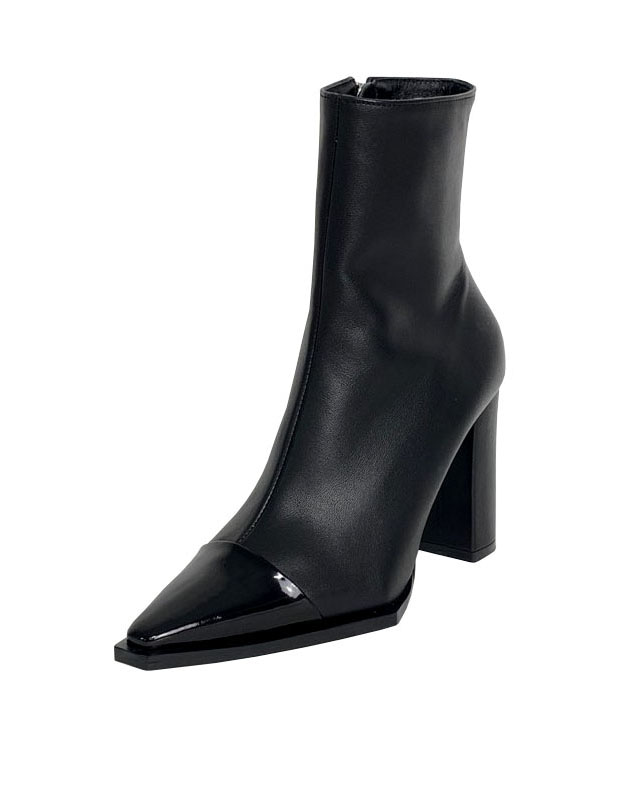 Higher Two-tone color boots black Line