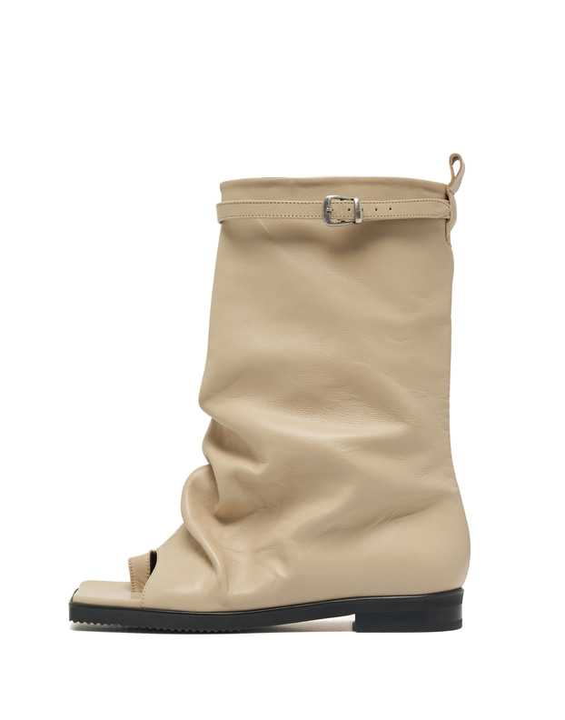 Dusk flip-flops half boots beige