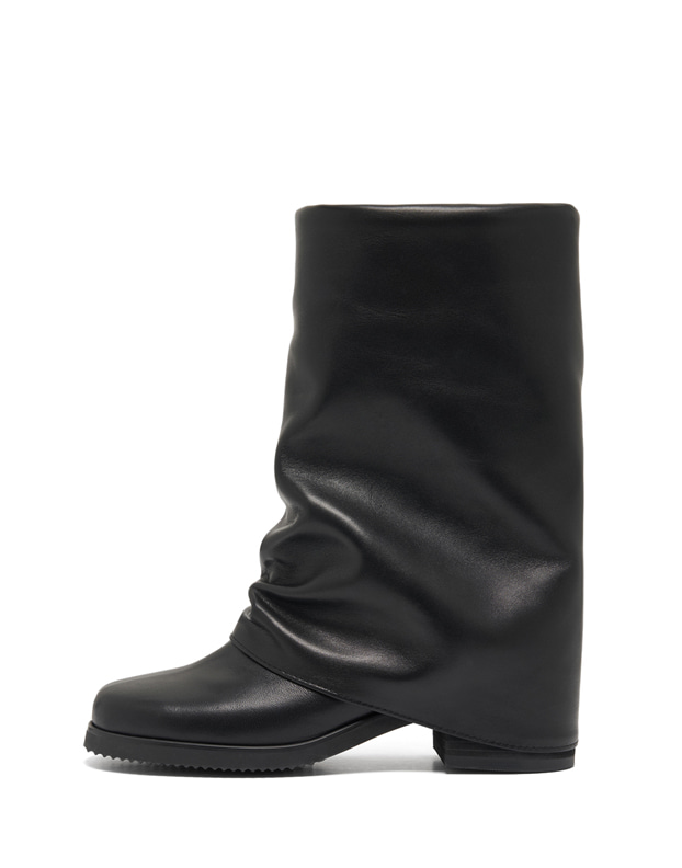 Leg Warmer middle boots black_4.5cm